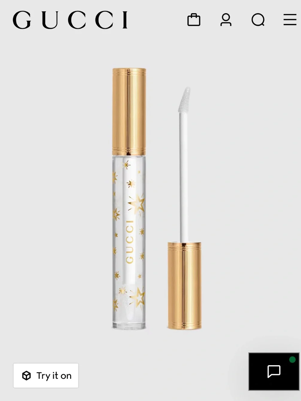Gucci clear gloss in 117